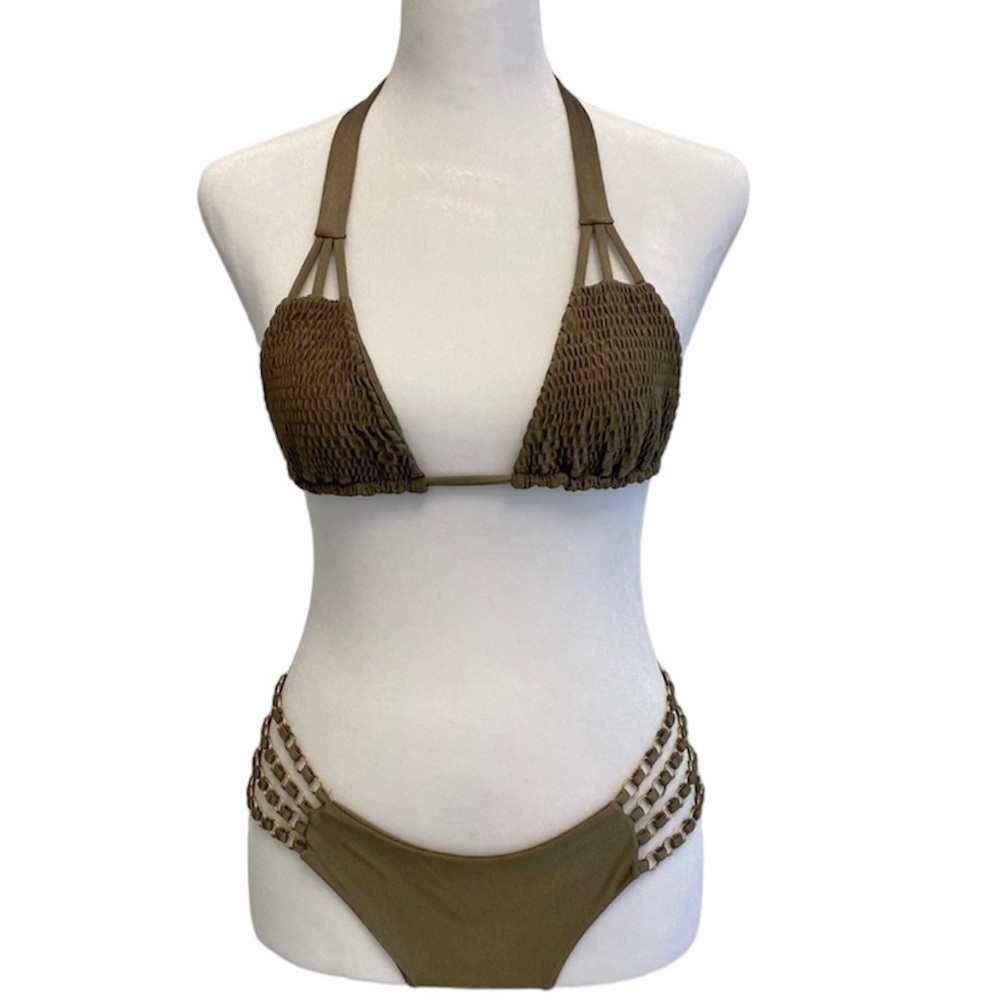 Tori Praver Jolie Gold Chain Bikini